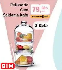 PAŞABAHÇE PATİSSERİE CAM SAKLAMA KABI